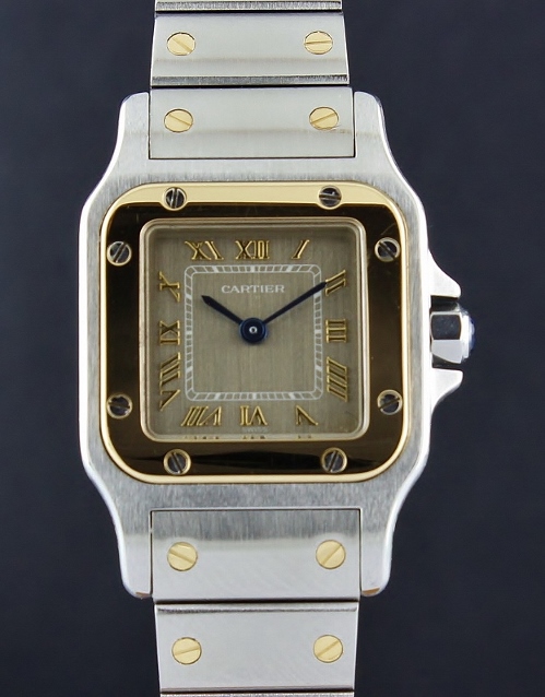 (image for) A CARTIER LADY SIZE STEEL & GOLD WATCH / 1567